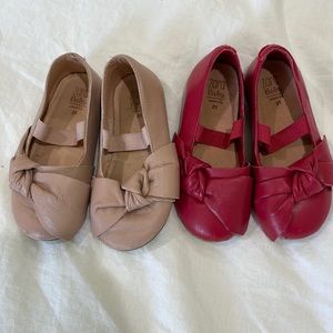 Zara set of 2 leather baby maryjanes